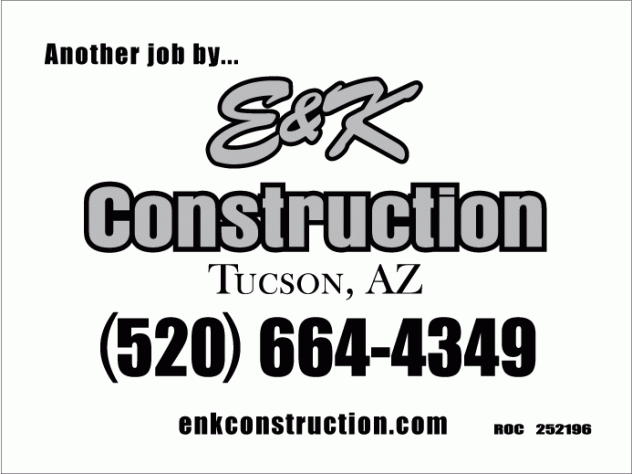 E & K Construction sign