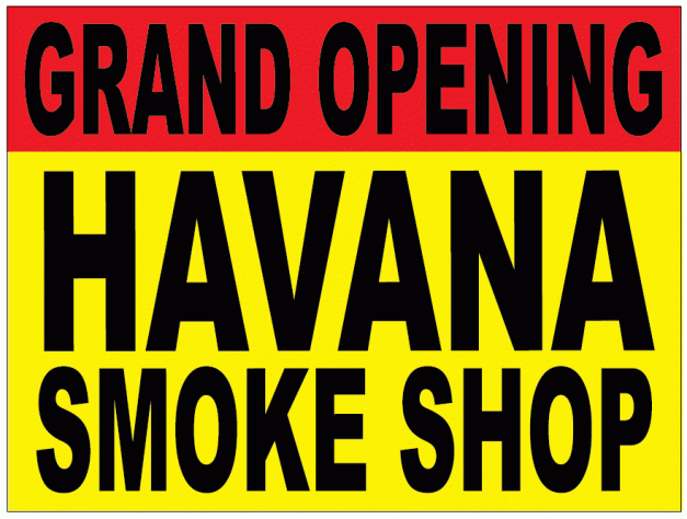 Havana Smoke Shop sign